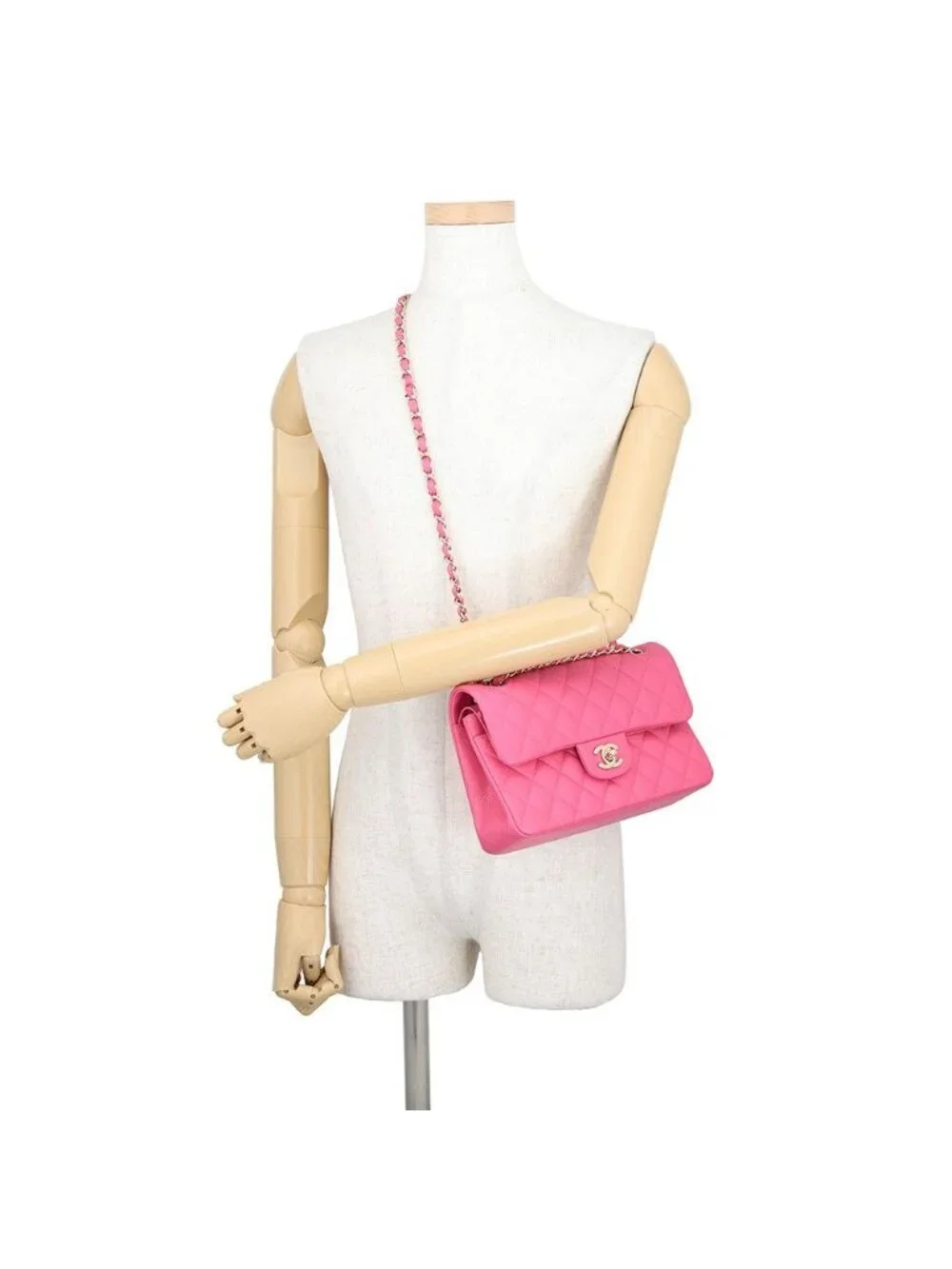 Chanel Chain Shoulder Bag Quilted 23 CC Logo Double